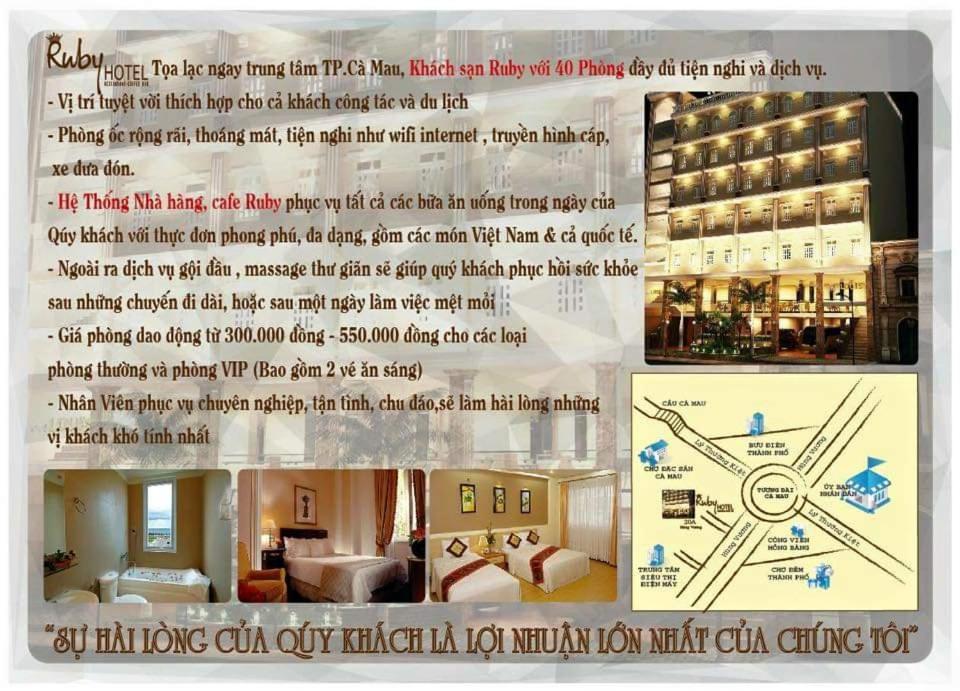 Hotel Ruby Cà Mau Extérieur photo